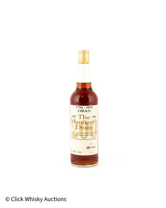 Oban 16 200th Anniversary 1994 Manager S Dram