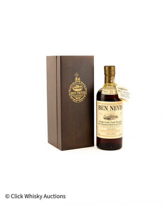Ben Nevis 1984 25 Crystal Decanter Glasses