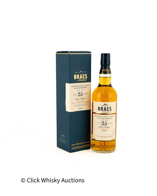 Braes Of Glenlivet 25 Rare Release Batch No Bg 002