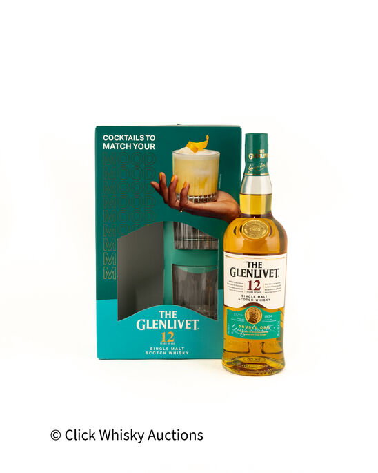 Glenlivet 12 Double Oak Gift Set Including Tumblers