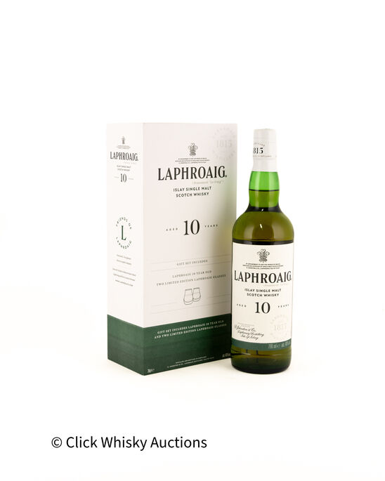 Laphroaig 10 Gift Pack Including Branded Glasses