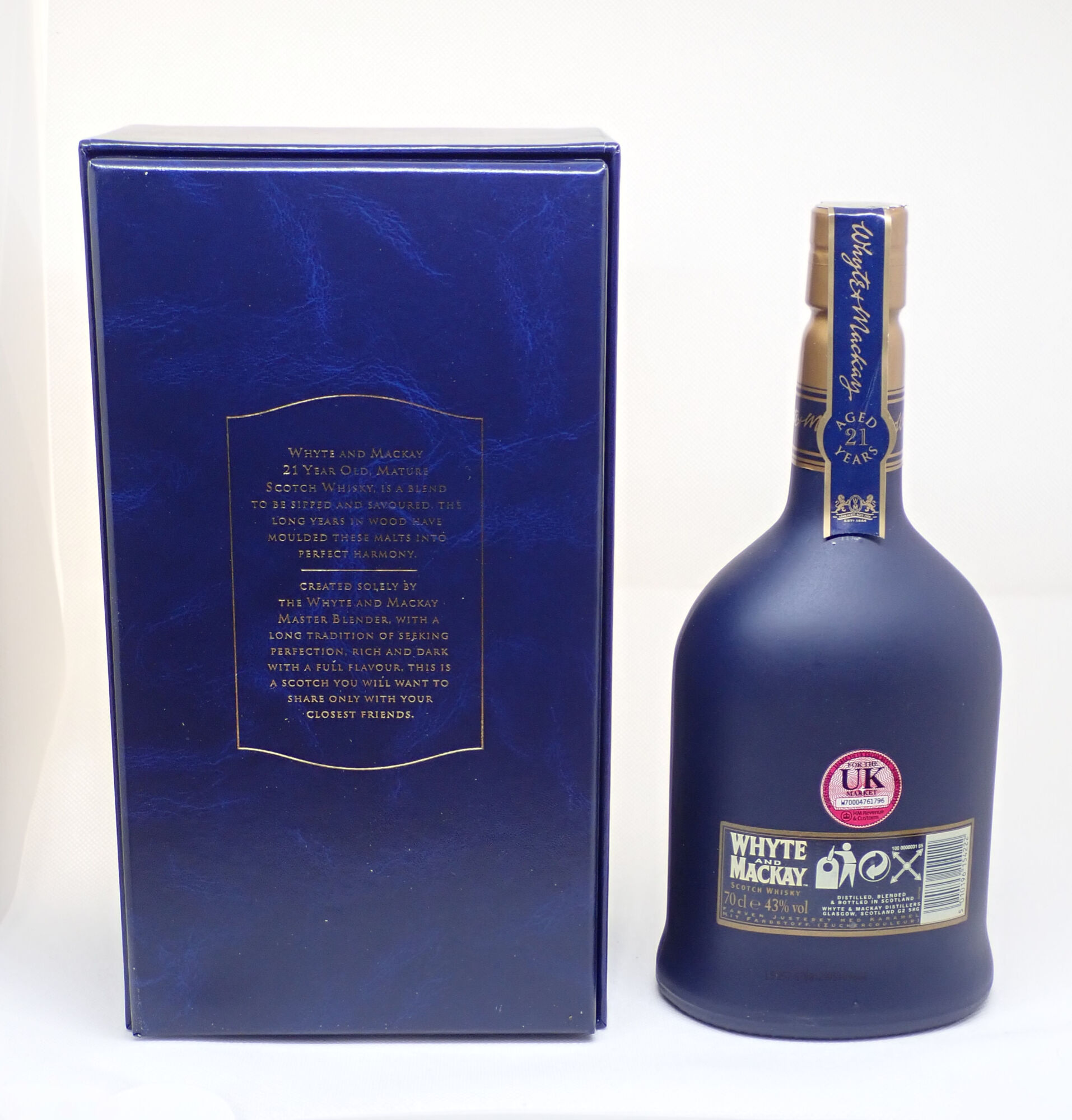 539 未開封WHYTE & MACKAY 21年 元箱 ギャランティー ヴィンテージ