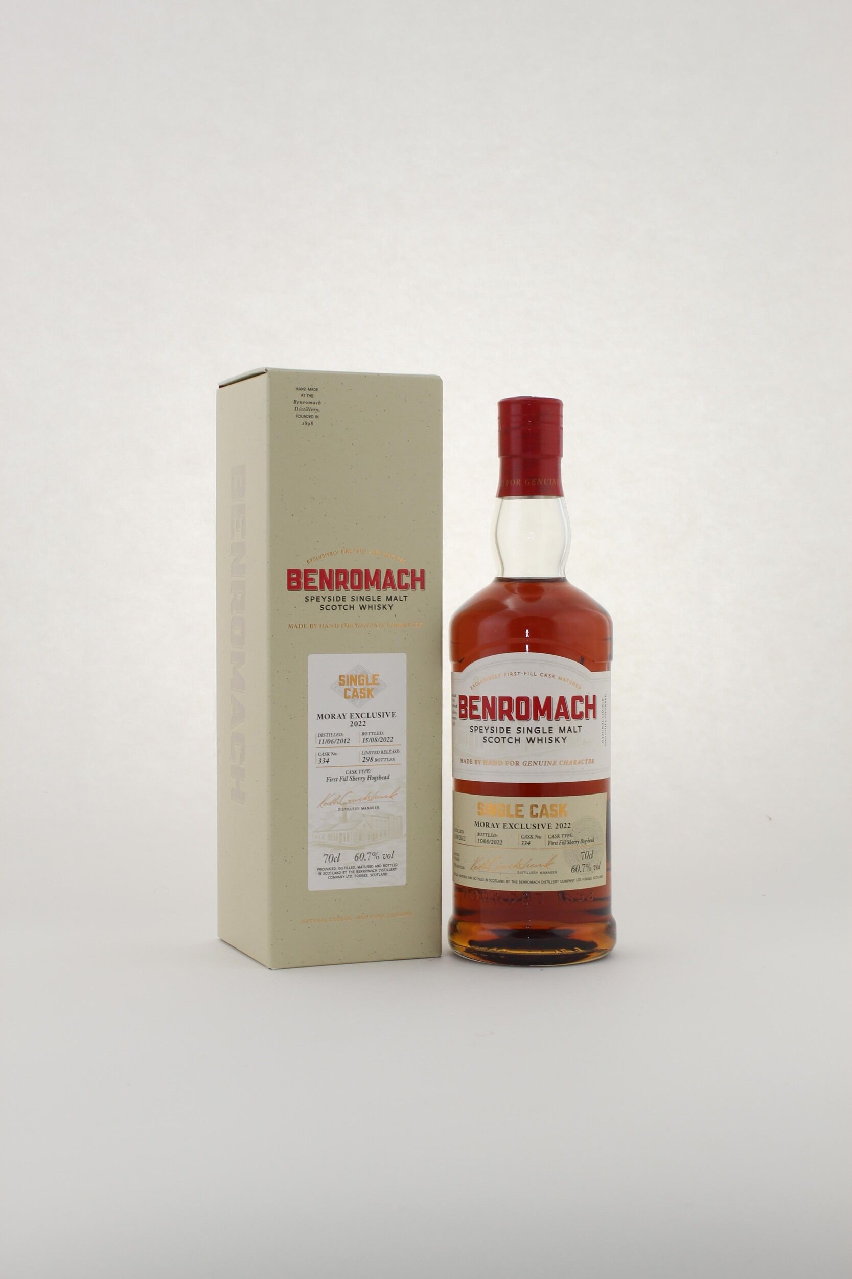 Benromach 2012 Single Sherry Cask #334 Moray Exclusive