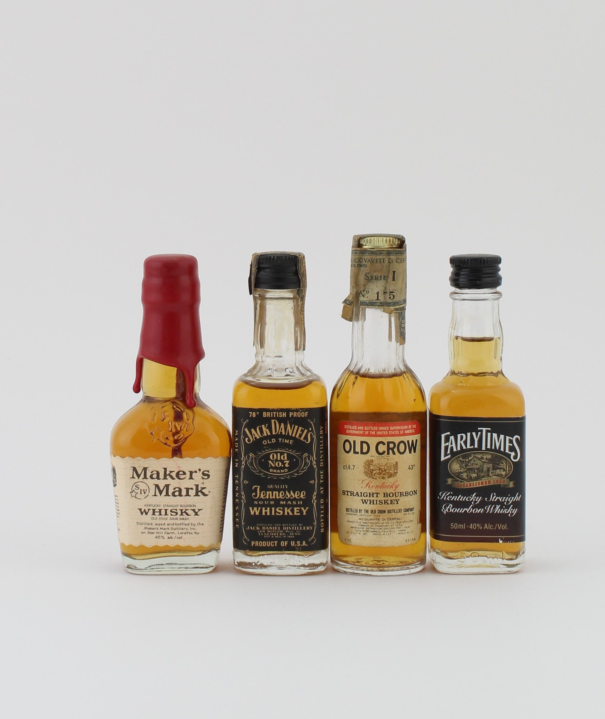 Assorted Bourbon Miniatures 4 x 5cl