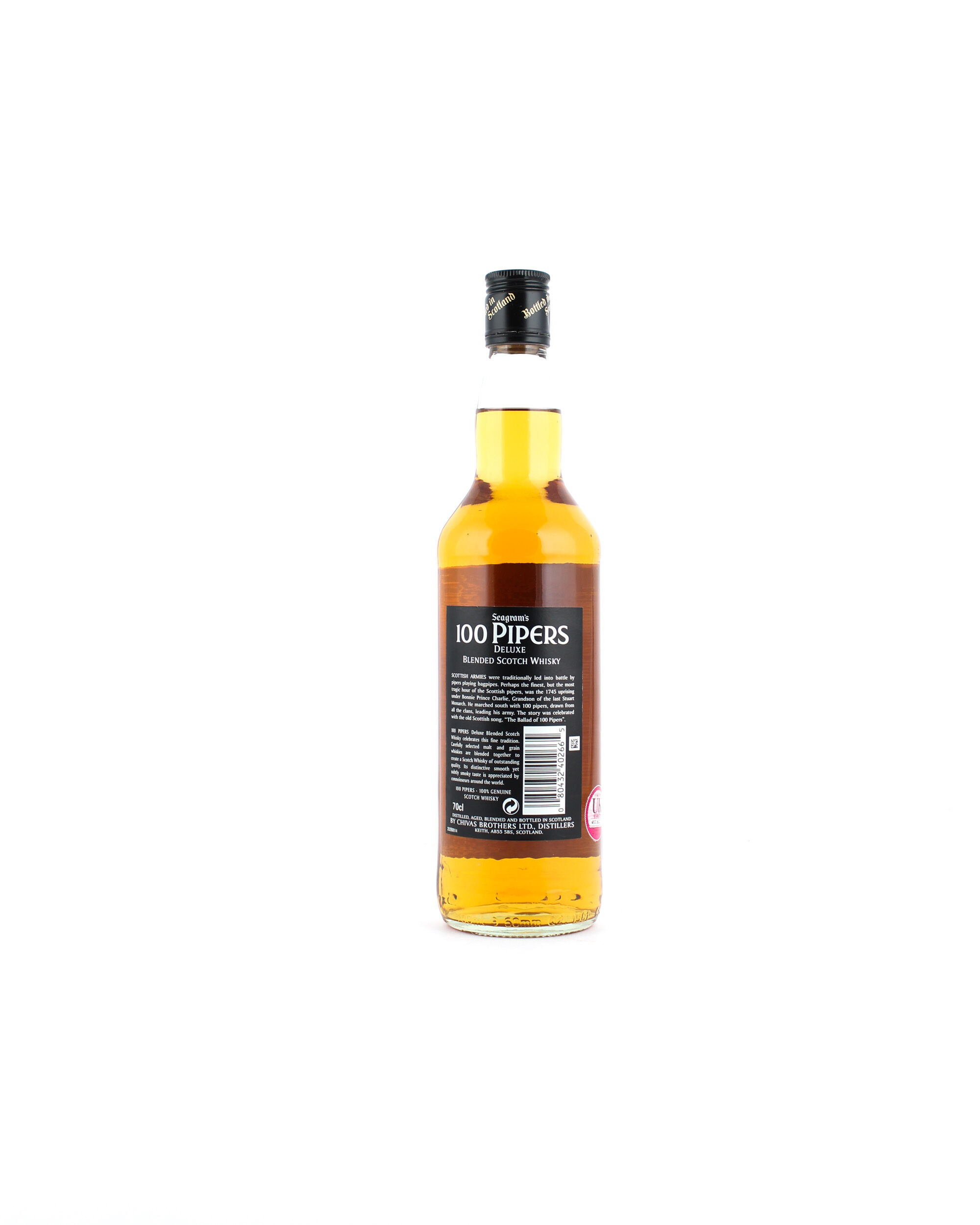 100 Pipers Deluxe Scotch Whisky Auction | Click Whisky Auctions