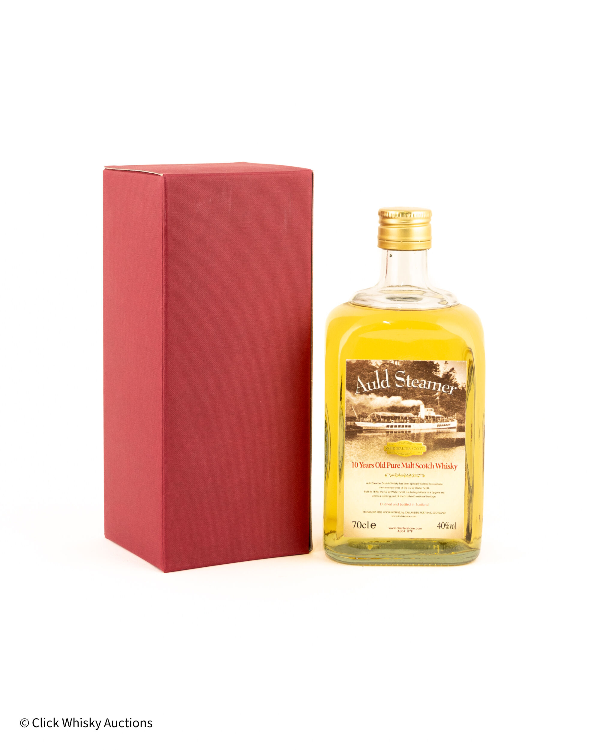 Auld Steamer 10 Years Old Pure Malt SS Sir Walter Scott Centenary