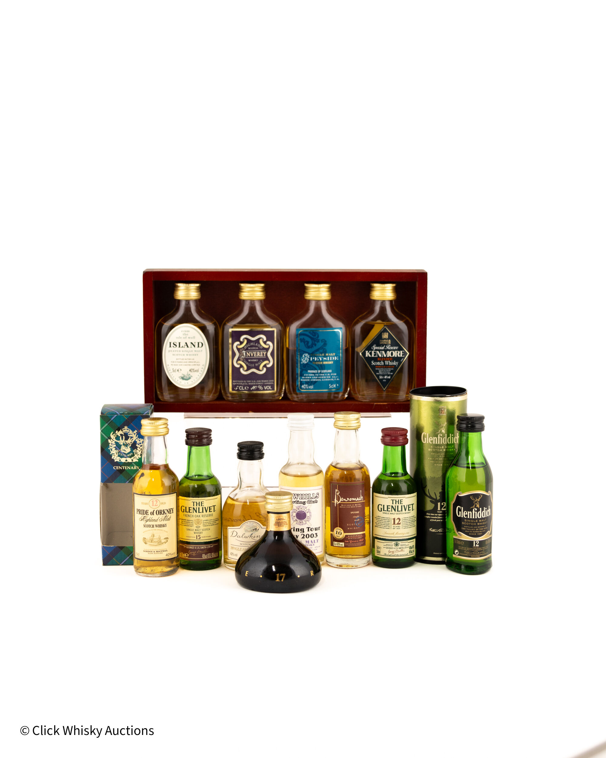 Assorted 5cl Miniatures x 11 Including Chivas Revolve 17 Years Old Assorted 5cl Miniatures x 11 Including Chivas Revolve 17 Years Old
