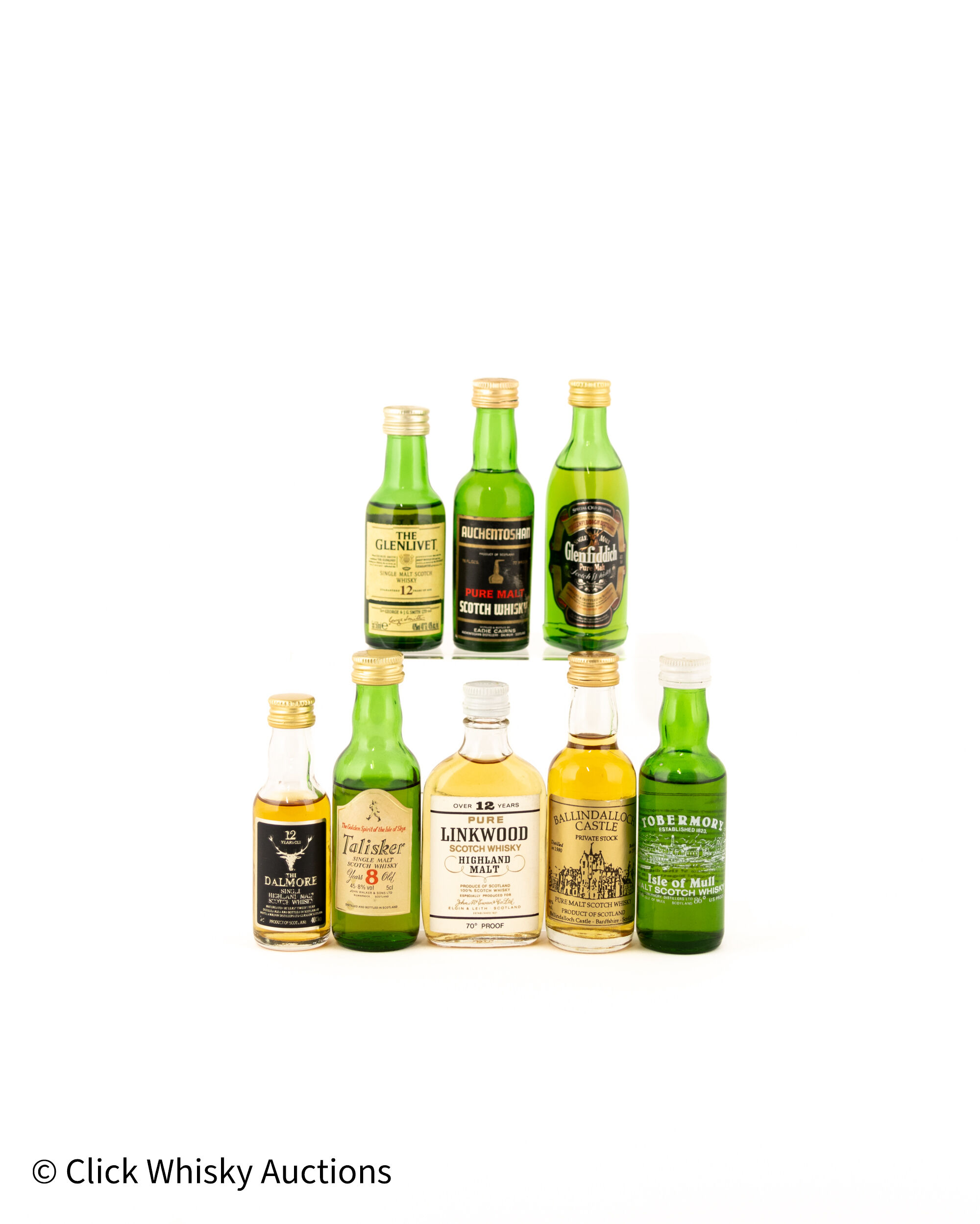 Assorted Malt 5cl Miniatures x 8 Including Talisker 8 Years Old Assorted Malt 5cl Miniatures x 8 Including Talisker 8 Years Old