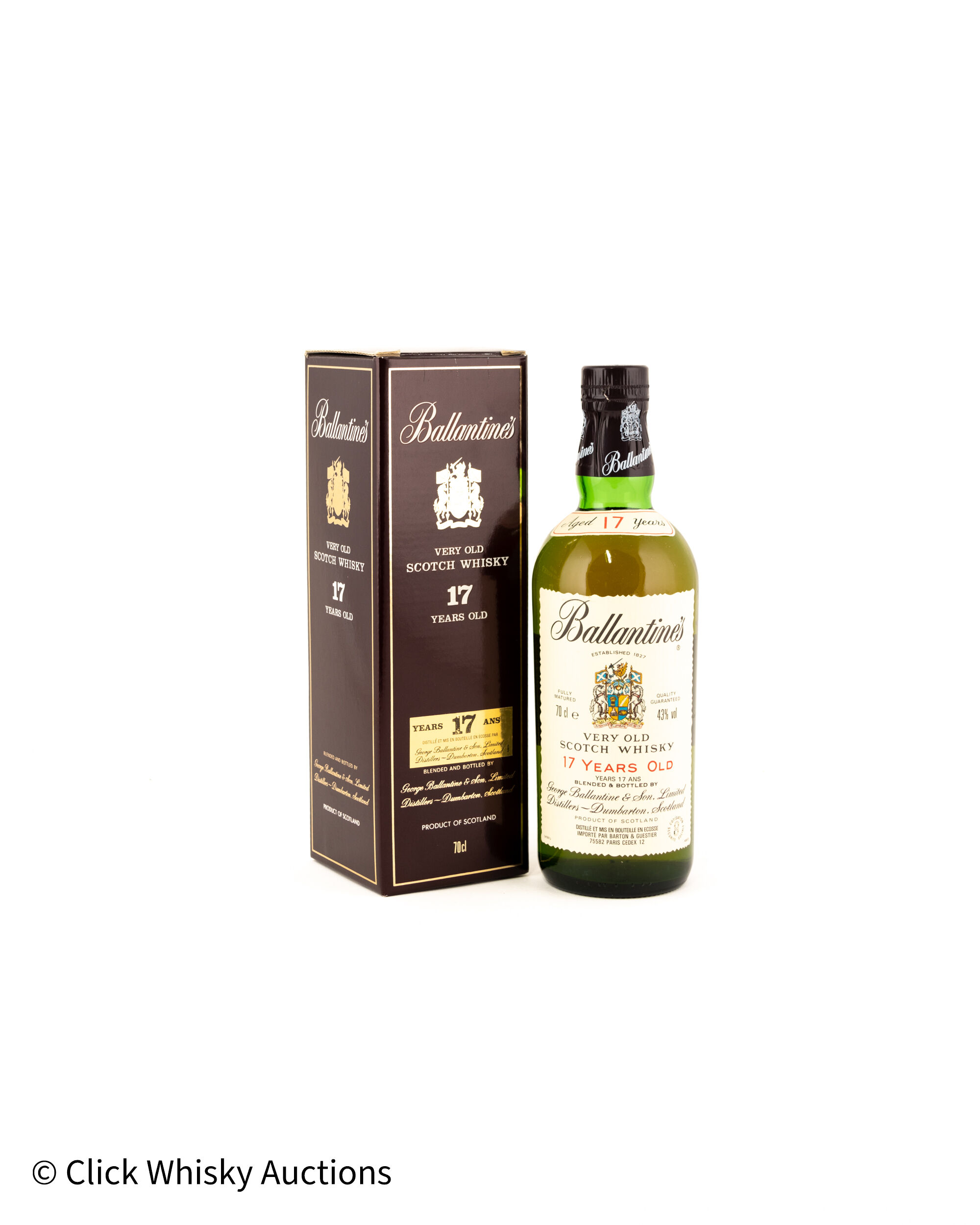 Ballantine's 17 Years Old Scotch Whisky 1980's