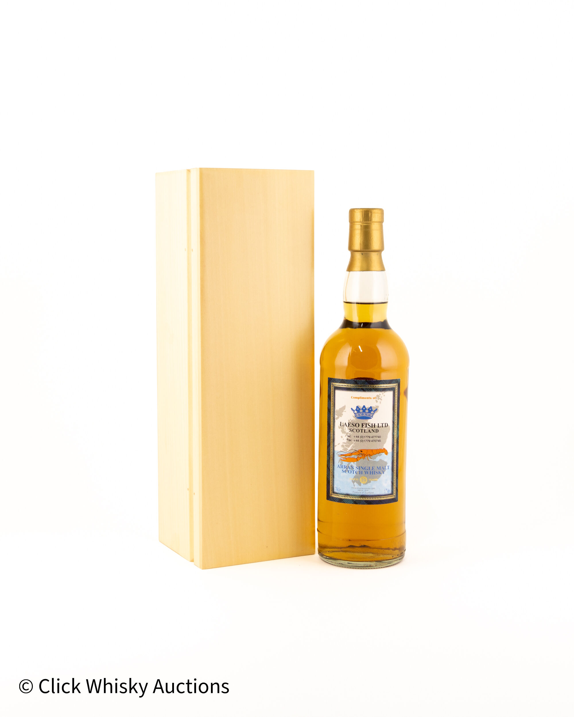 Arran 10 Years Old Cask Strength Bottled for Laeso Fish Ltd