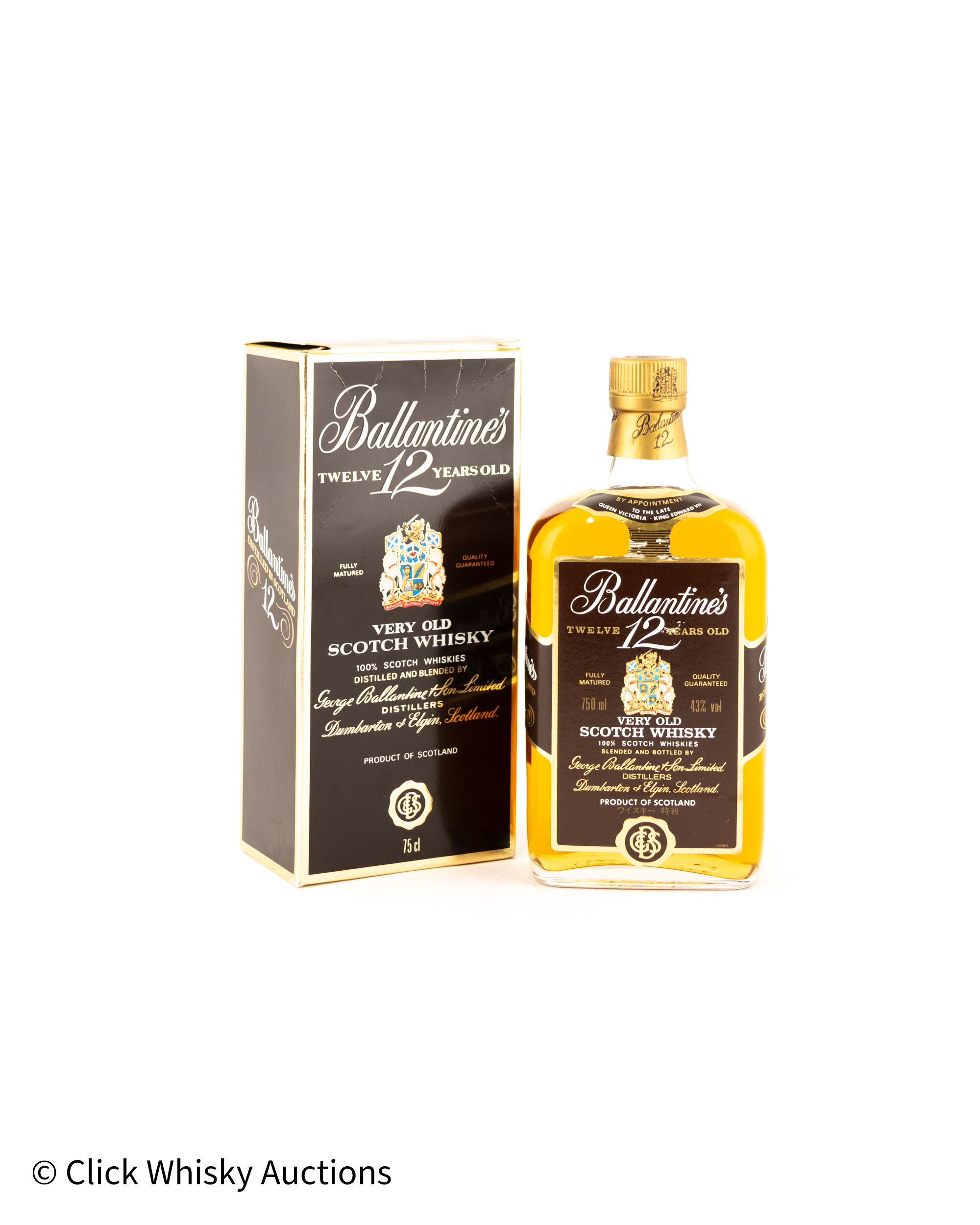 Ballantine's 12 Years Old Scotch Whisky 1980's
