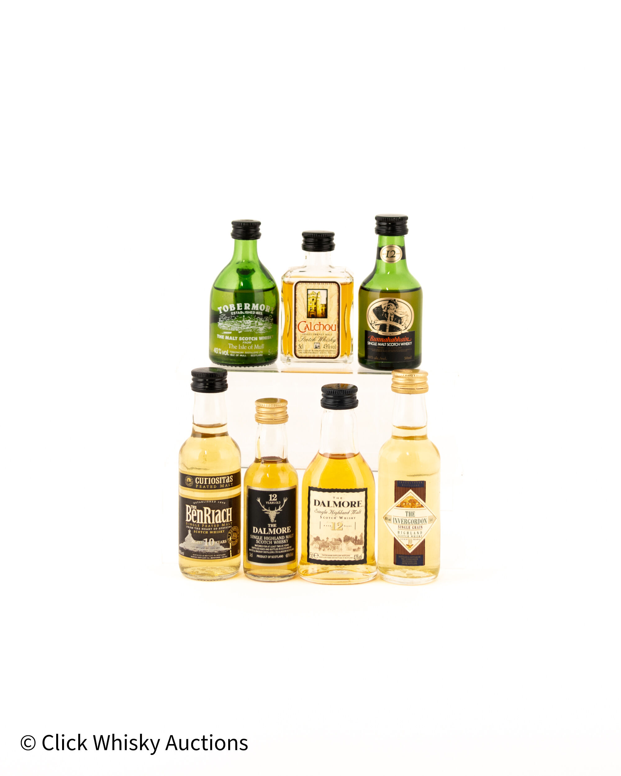 Assorted Miniatures x 7 Including Dalmore 12 years old Assorted Miniatures x 7 Including Dalmore 12 years old