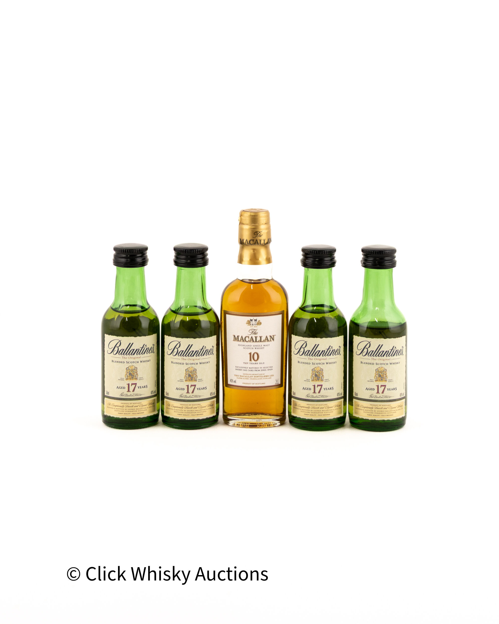 Assorted 5cl Miniatures Including Macallan 10 Years Old