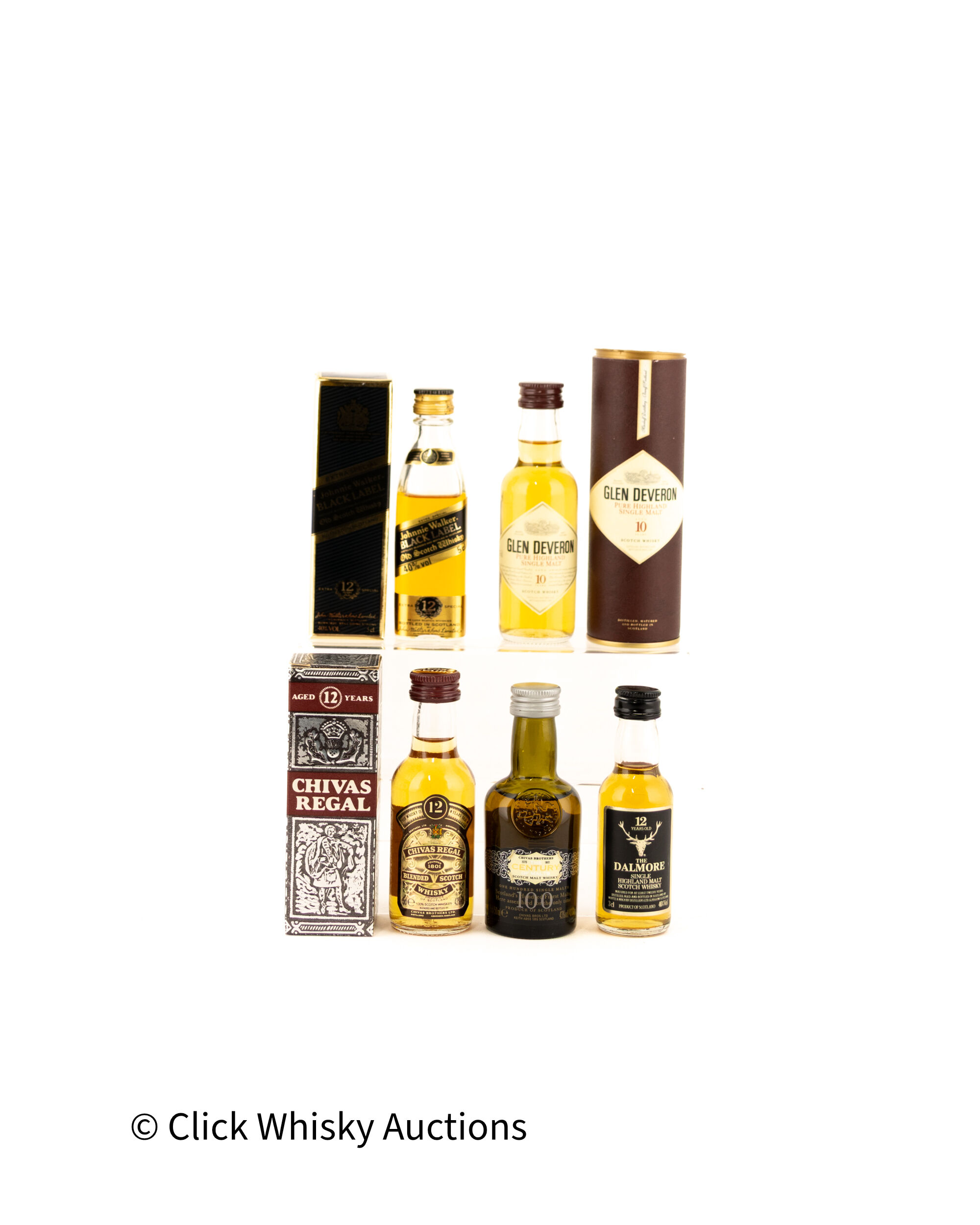 Assorted Whisky Miniatures x 5 Including Chivas Century of Malts Assorted Whisky Miniatures x 5 Including Chivas Century of Malts