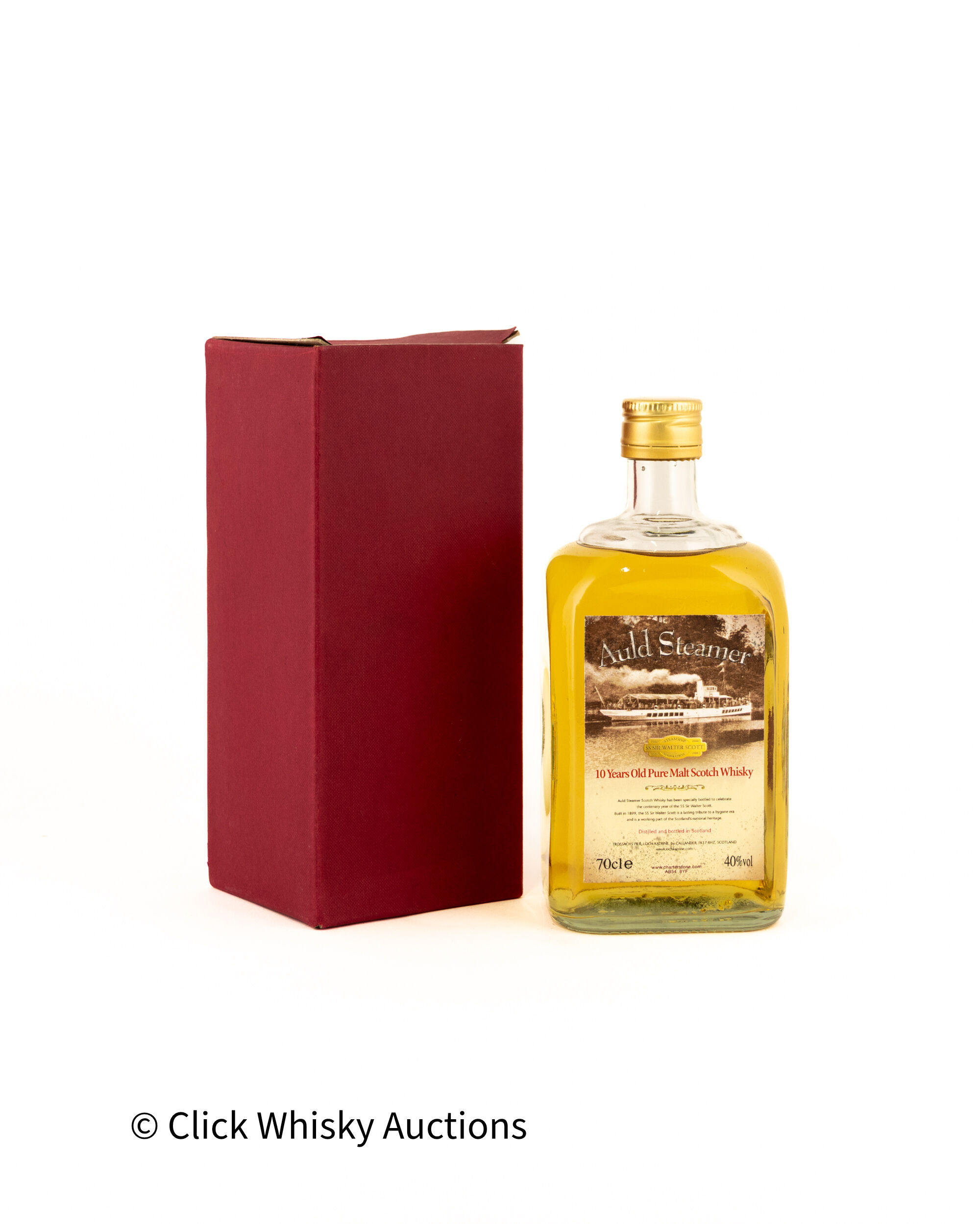 Auld Steamer 10 Years Old Pure Malt SS Sir Walter Scott Centenary