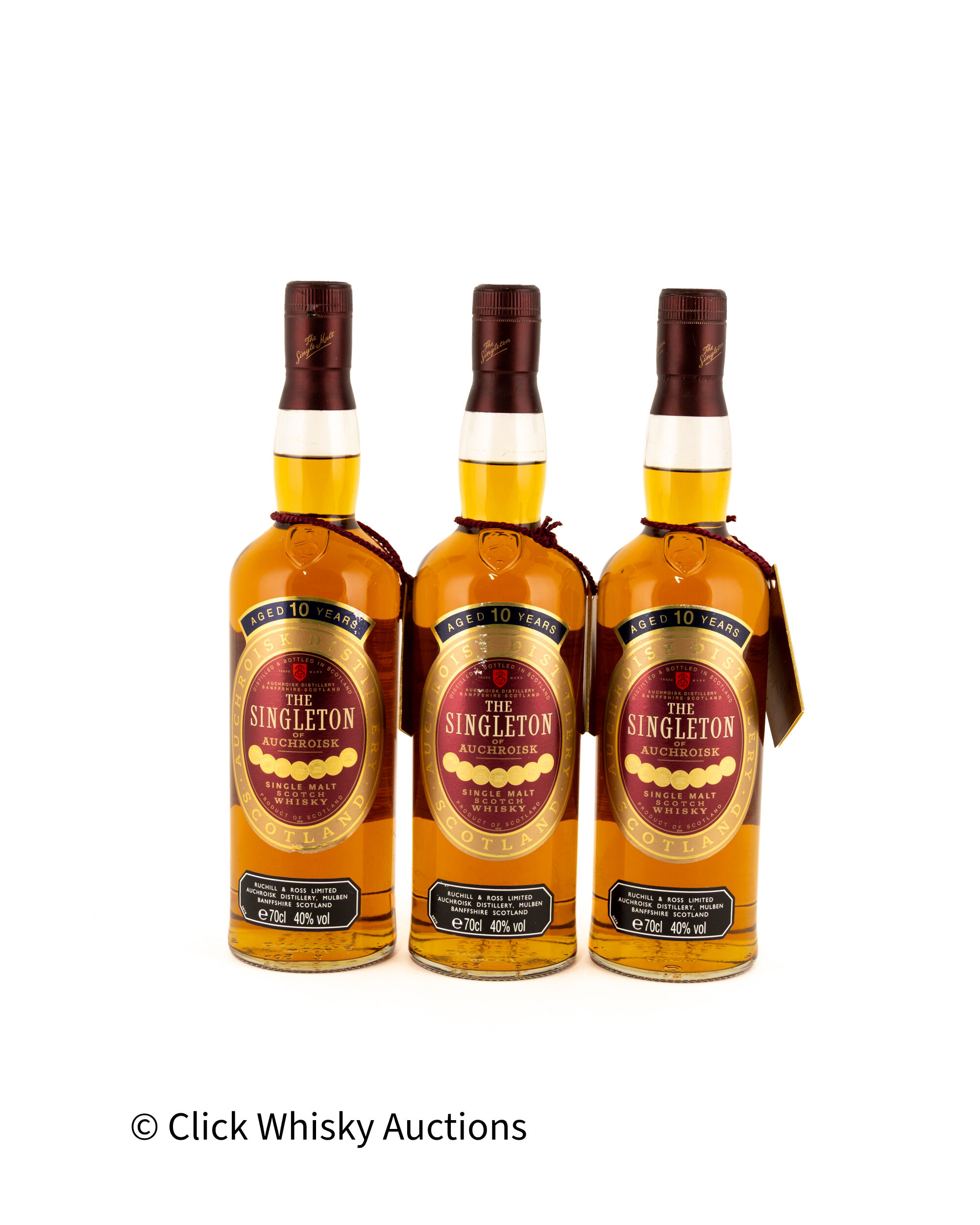 Singleton of Auchroisk 10 Years Old 70cl x 3